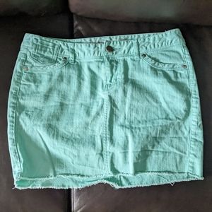 Express Jeans Mint Color mini skirt 6